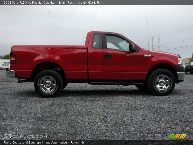 Bright Red / Medium/Dark Flint 2008 Ford F150 XL Regular Cab 4x4
