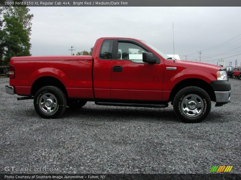 Bright Red / Medium/Dark Flint 2008 Ford F150 XL Regular Cab 4x4