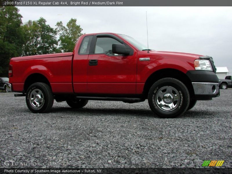 Bright Red / Medium/Dark Flint 2008 Ford F150 XL Regular Cab 4x4
