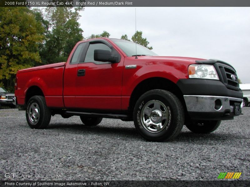 Bright Red / Medium/Dark Flint 2008 Ford F150 XL Regular Cab 4x4
