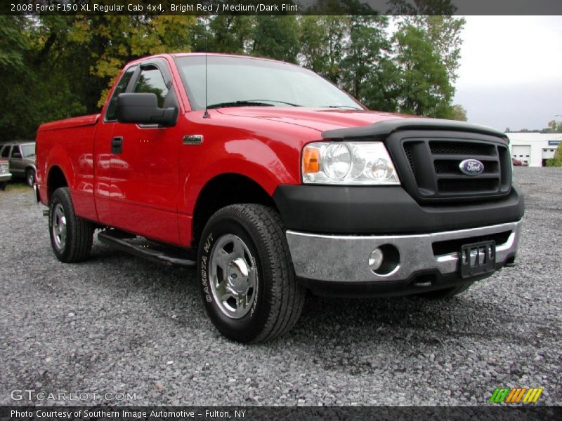 Bright Red / Medium/Dark Flint 2008 Ford F150 XL Regular Cab 4x4