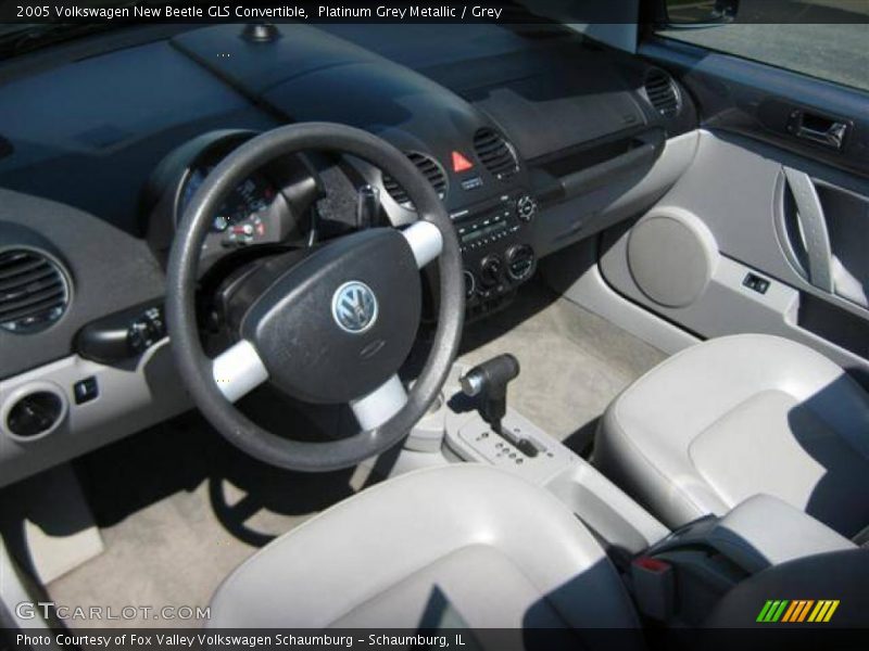 Platinum Grey Metallic / Grey 2005 Volkswagen New Beetle GLS Convertible