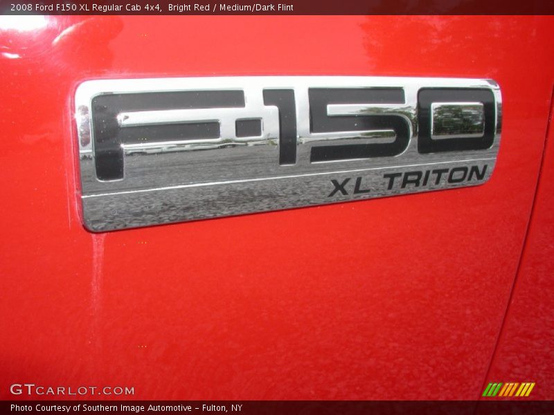 Bright Red / Medium/Dark Flint 2008 Ford F150 XL Regular Cab 4x4