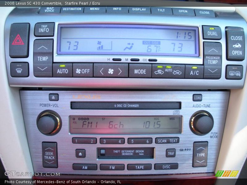 Starfire Pearl / Ecru 2008 Lexus SC 430 Convertible