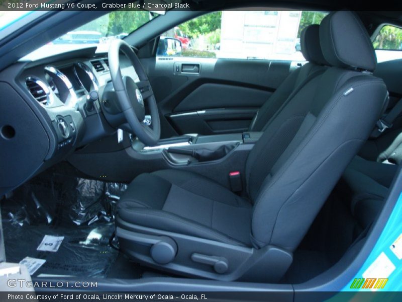 Grabber Blue / Charcoal Black 2012 Ford Mustang V6 Coupe