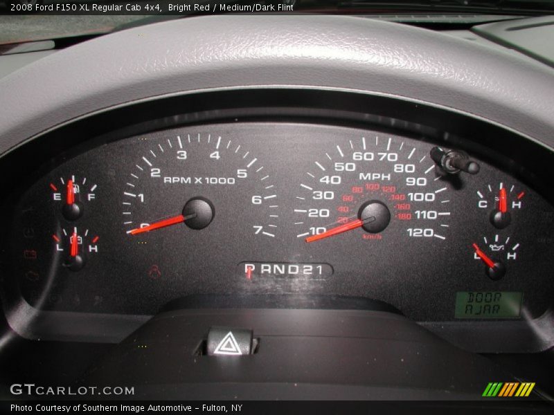 Bright Red / Medium/Dark Flint 2008 Ford F150 XL Regular Cab 4x4