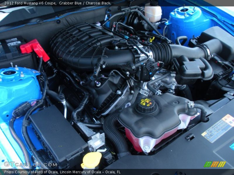 Grabber Blue / Charcoal Black 2012 Ford Mustang V6 Coupe