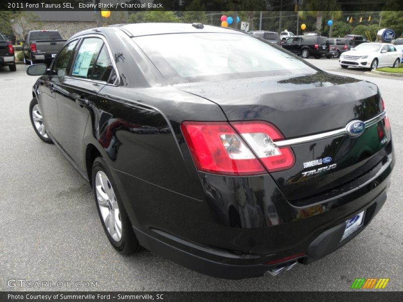 Ebony Black / Charcoal Black 2011 Ford Taurus SEL