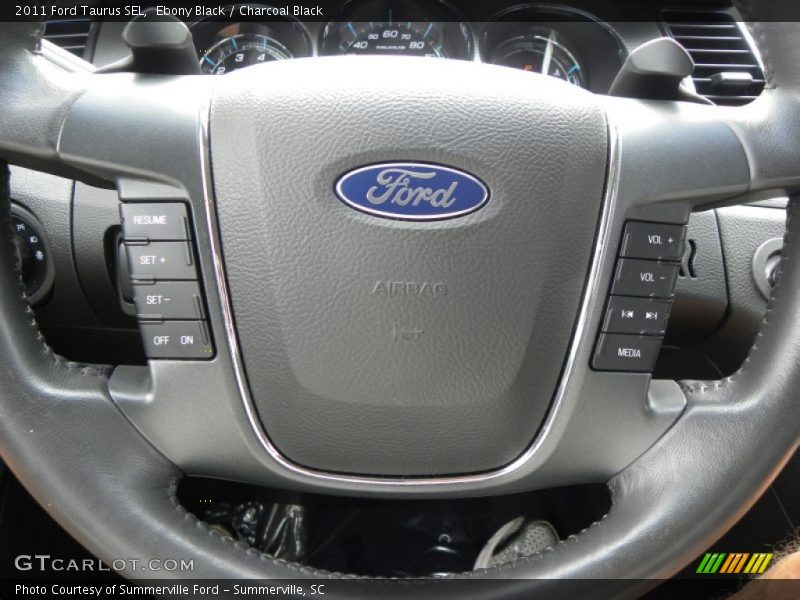 Ebony Black / Charcoal Black 2011 Ford Taurus SEL