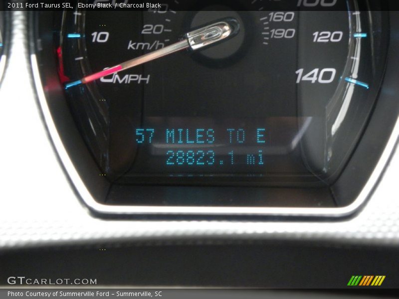 Ebony Black / Charcoal Black 2011 Ford Taurus SEL
