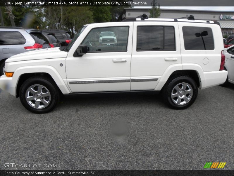 Stone White / Dark Slate Gray/Light Graystone 2007 Jeep Commander Limited 4x4