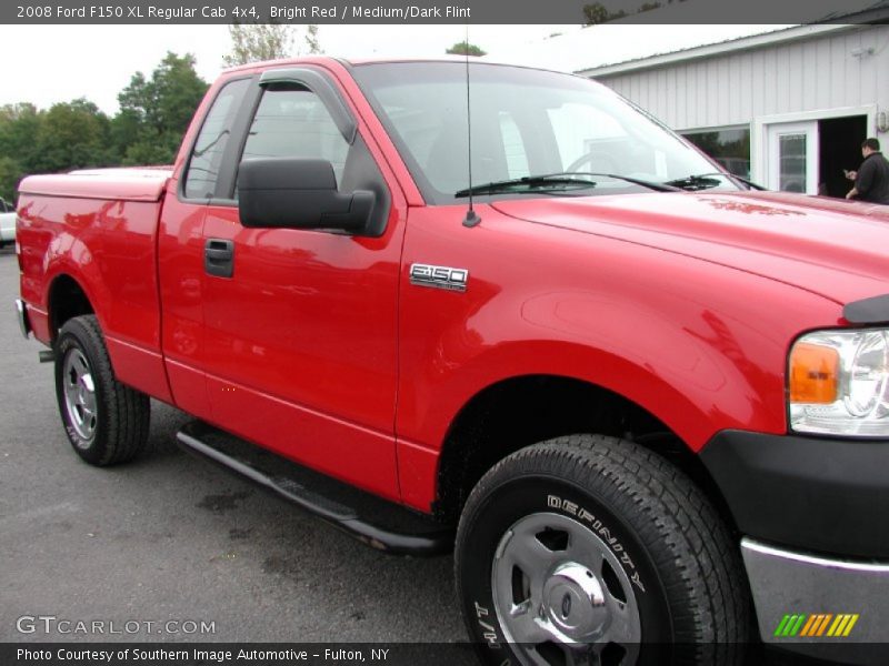 Bright Red / Medium/Dark Flint 2008 Ford F150 XL Regular Cab 4x4