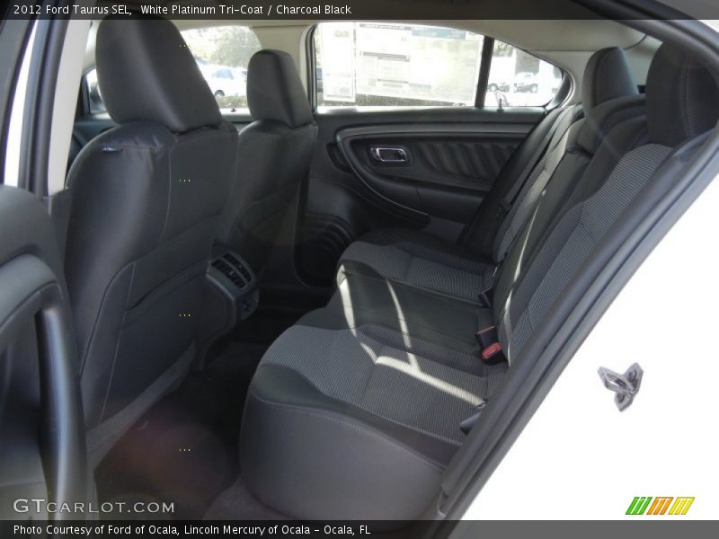 White Platinum Tri-Coat / Charcoal Black 2012 Ford Taurus SEL