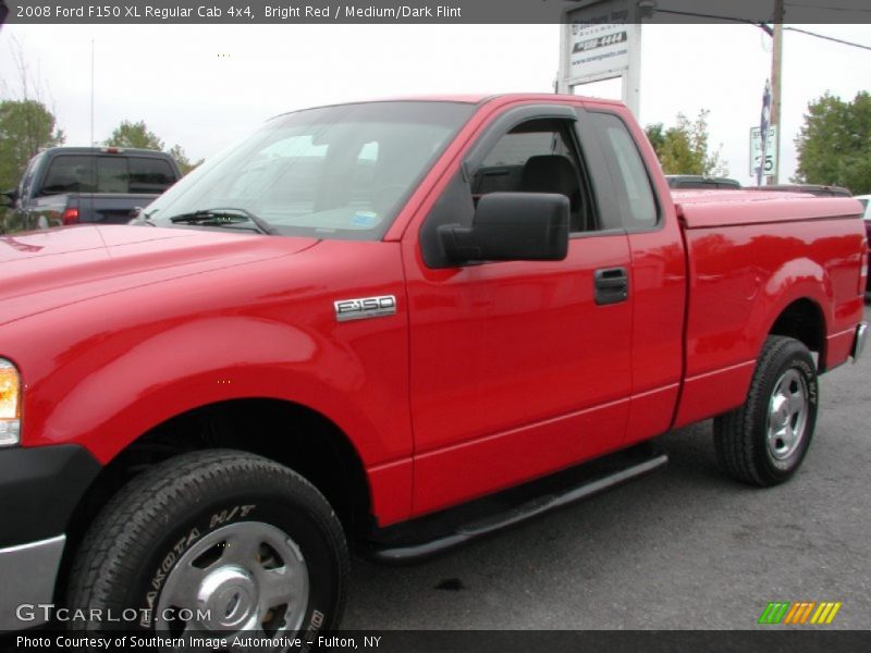 Bright Red / Medium/Dark Flint 2008 Ford F150 XL Regular Cab 4x4