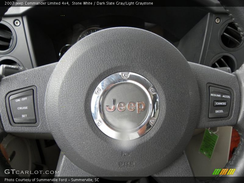 Stone White / Dark Slate Gray/Light Graystone 2007 Jeep Commander Limited 4x4
