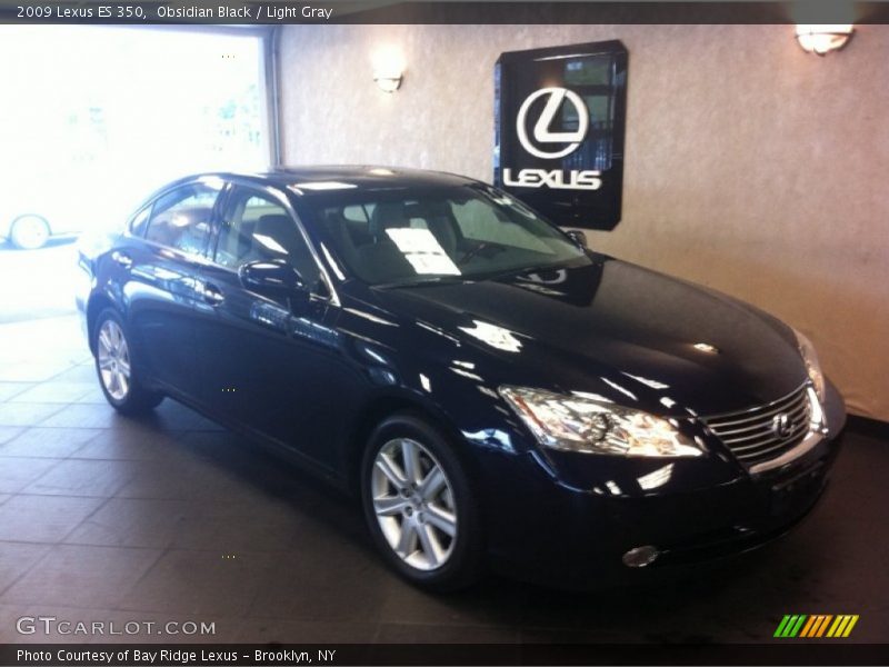 Obsidian Black / Light Gray 2009 Lexus ES 350