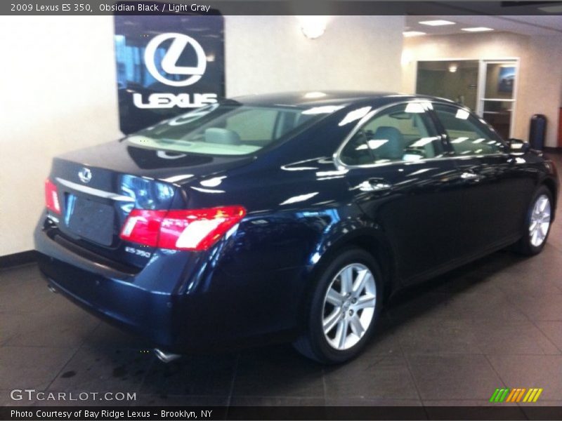 Obsidian Black / Light Gray 2009 Lexus ES 350