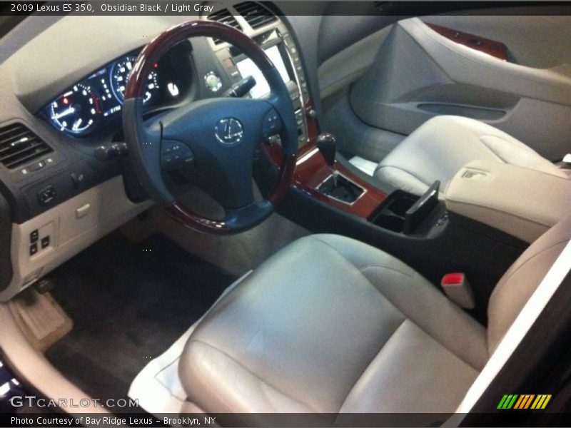 Obsidian Black / Light Gray 2009 Lexus ES 350