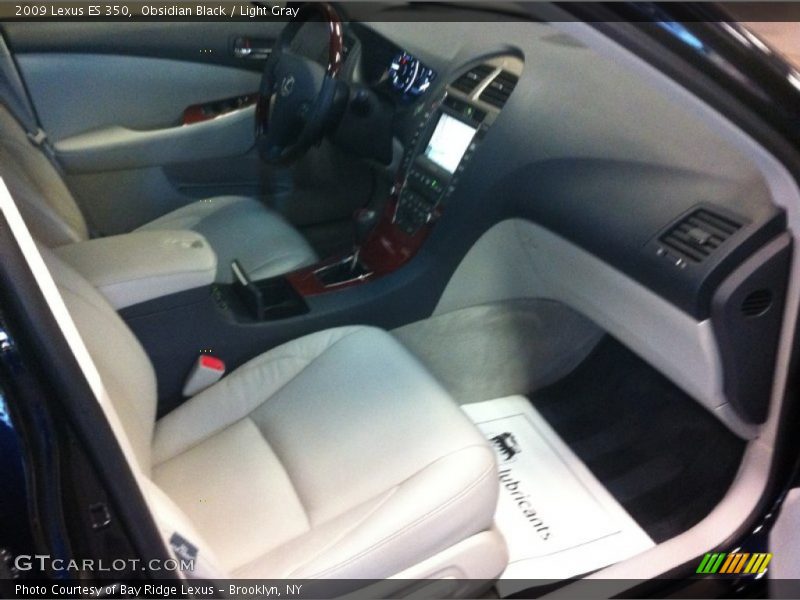 Obsidian Black / Light Gray 2009 Lexus ES 350