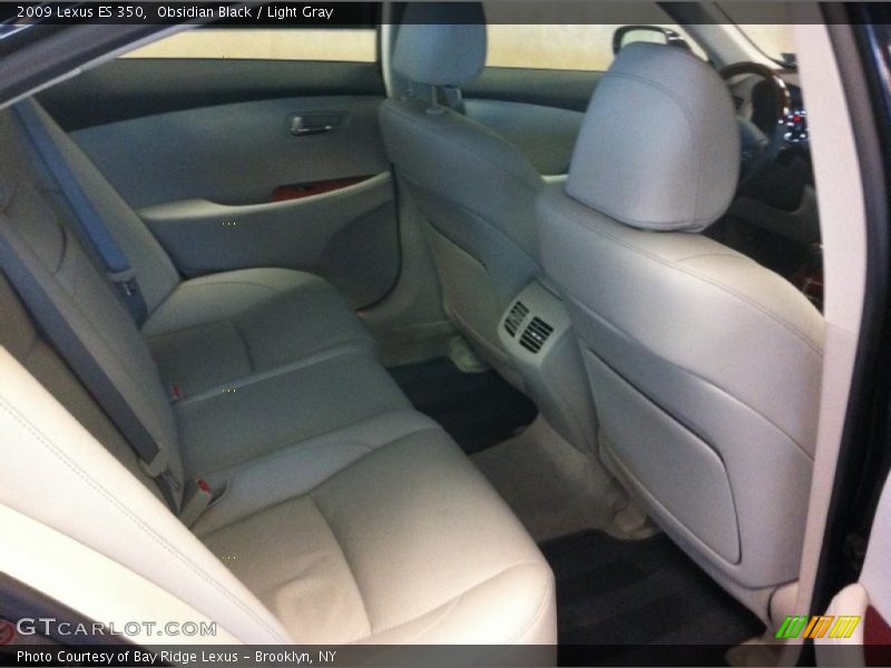Obsidian Black / Light Gray 2009 Lexus ES 350