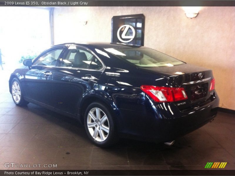 Obsidian Black / Light Gray 2009 Lexus ES 350