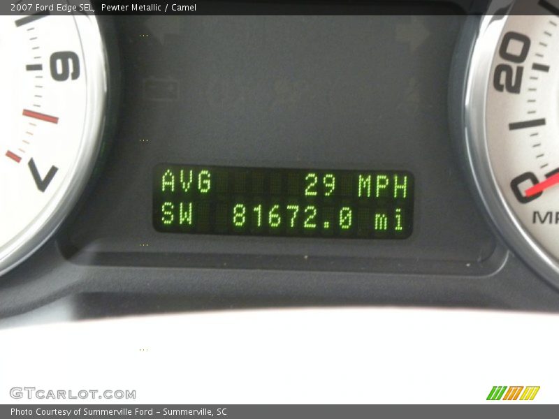 Pewter Metallic / Camel 2007 Ford Edge SEL