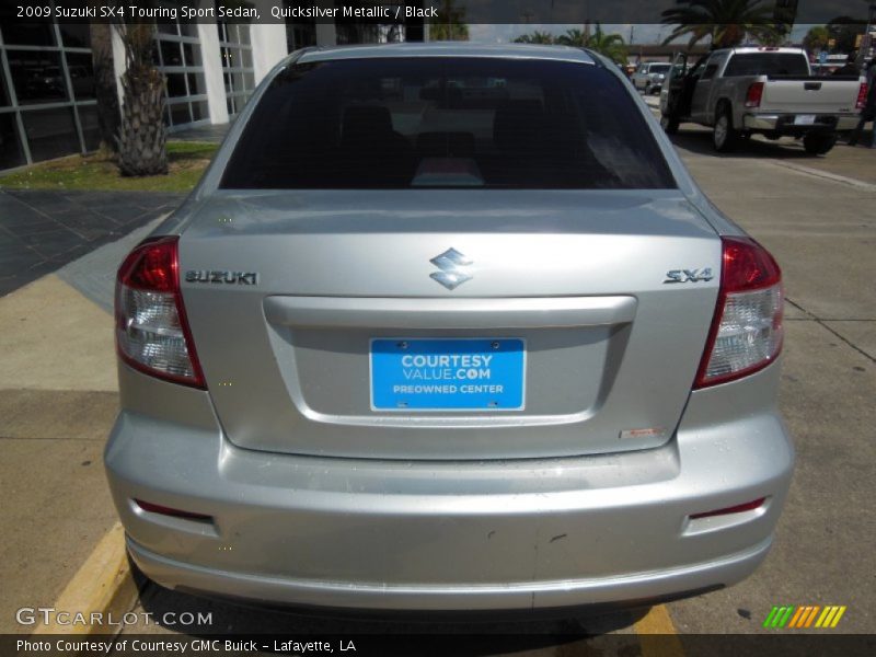 Quicksilver Metallic / Black 2009 Suzuki SX4 Touring Sport Sedan