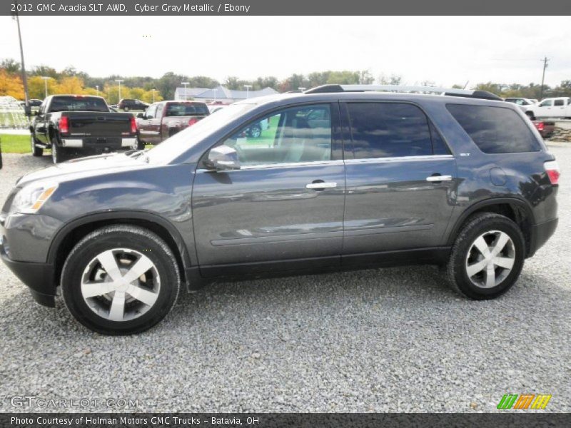 Cyber Gray Metallic / Ebony 2012 GMC Acadia SLT AWD