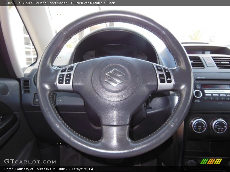 Quicksilver Metallic / Black 2009 Suzuki SX4 Touring Sport Sedan