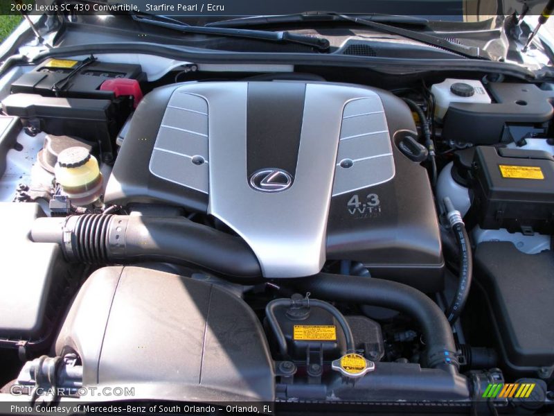 Starfire Pearl / Ecru 2008 Lexus SC 430 Convertible