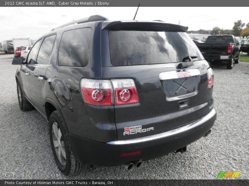 Cyber Gray Metallic / Ebony 2012 GMC Acadia SLT AWD