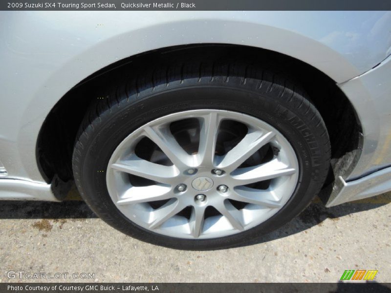 Quicksilver Metallic / Black 2009 Suzuki SX4 Touring Sport Sedan