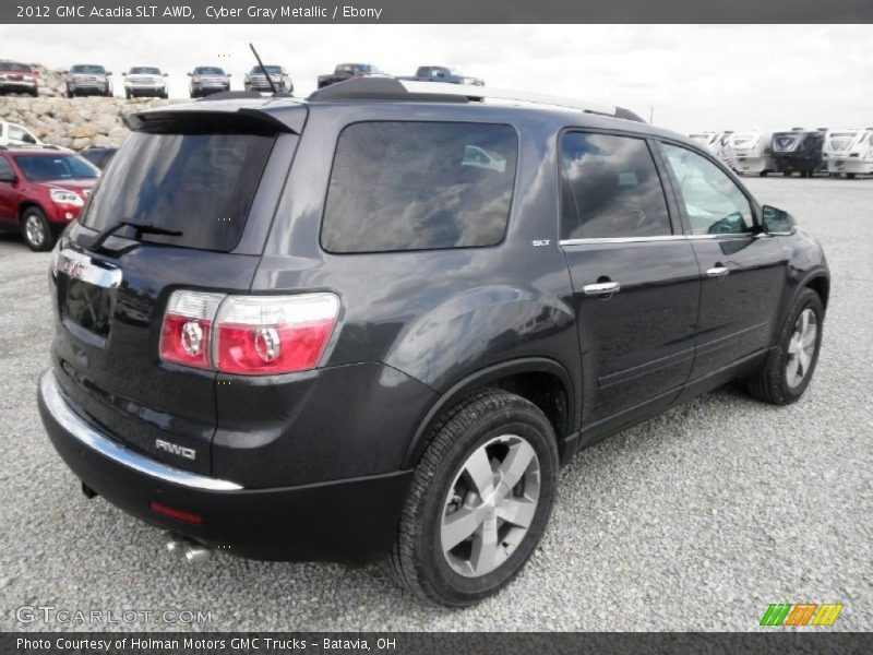 Cyber Gray Metallic / Ebony 2012 GMC Acadia SLT AWD