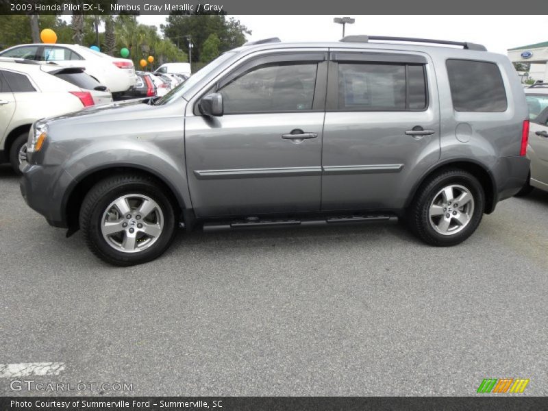 Nimbus Gray Metallic / Gray 2009 Honda Pilot EX-L