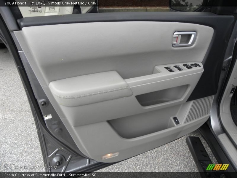 Nimbus Gray Metallic / Gray 2009 Honda Pilot EX-L