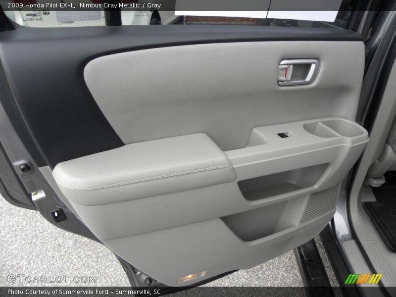 Nimbus Gray Metallic / Gray 2009 Honda Pilot EX-L