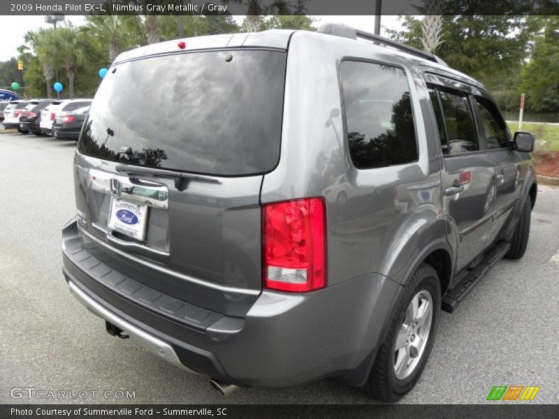 Nimbus Gray Metallic / Gray 2009 Honda Pilot EX-L