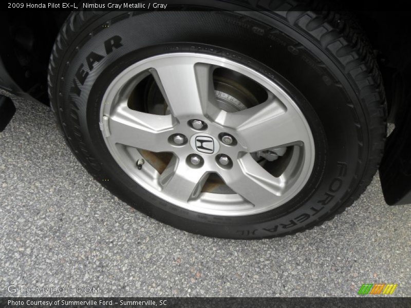 Nimbus Gray Metallic / Gray 2009 Honda Pilot EX-L