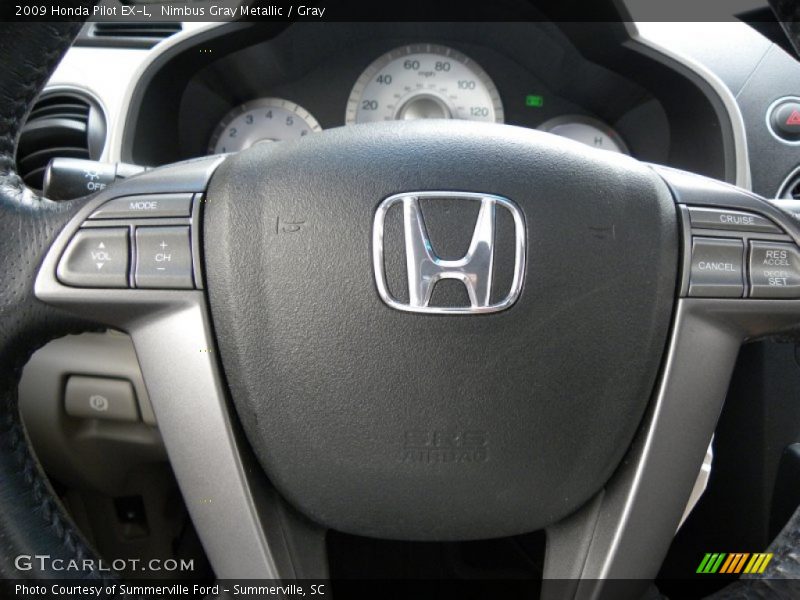 Nimbus Gray Metallic / Gray 2009 Honda Pilot EX-L