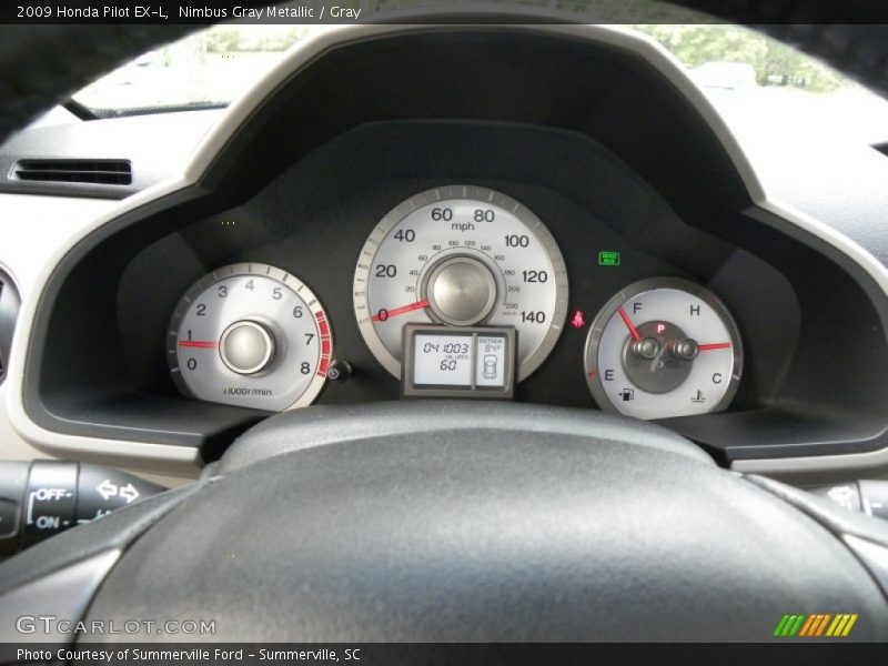 Nimbus Gray Metallic / Gray 2009 Honda Pilot EX-L