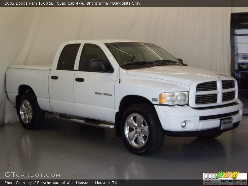 Bright White / Dark Slate Gray 2003 Dodge Ram 1500 SLT Quad Cab 4x4