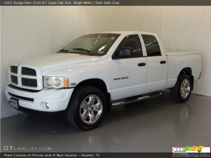 Bright White / Dark Slate Gray 2003 Dodge Ram 1500 SLT Quad Cab 4x4