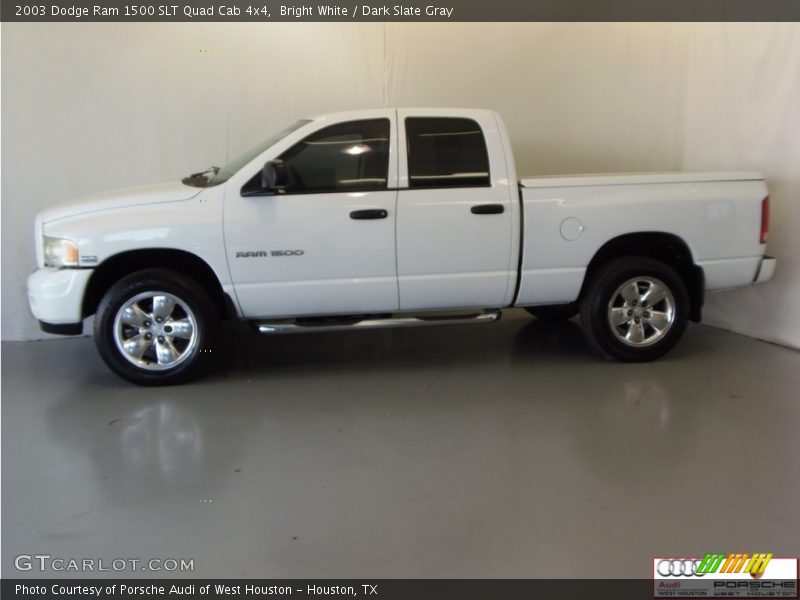 Bright White / Dark Slate Gray 2003 Dodge Ram 1500 SLT Quad Cab 4x4