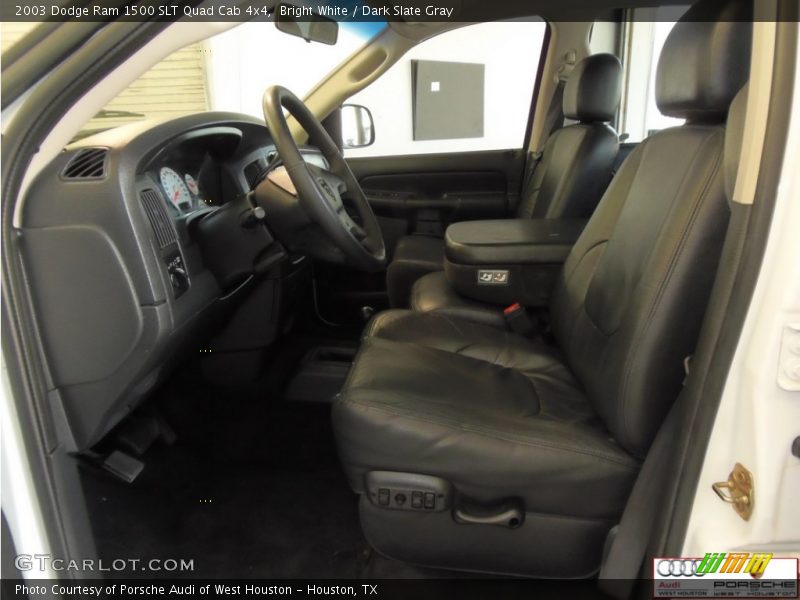Bright White / Dark Slate Gray 2003 Dodge Ram 1500 SLT Quad Cab 4x4