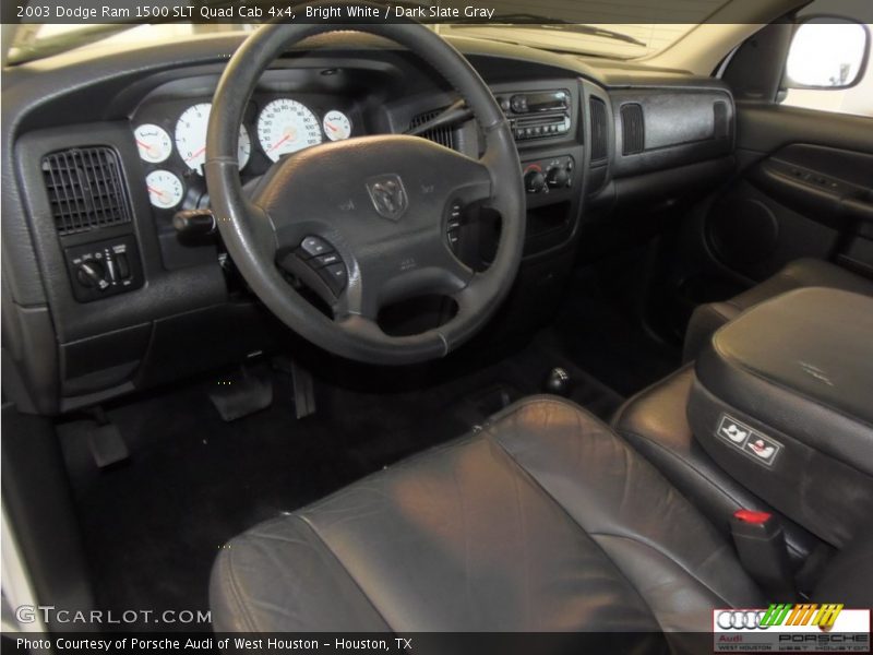 Bright White / Dark Slate Gray 2003 Dodge Ram 1500 SLT Quad Cab 4x4