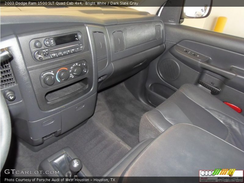 Bright White / Dark Slate Gray 2003 Dodge Ram 1500 SLT Quad Cab 4x4