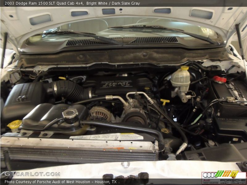 Bright White / Dark Slate Gray 2003 Dodge Ram 1500 SLT Quad Cab 4x4