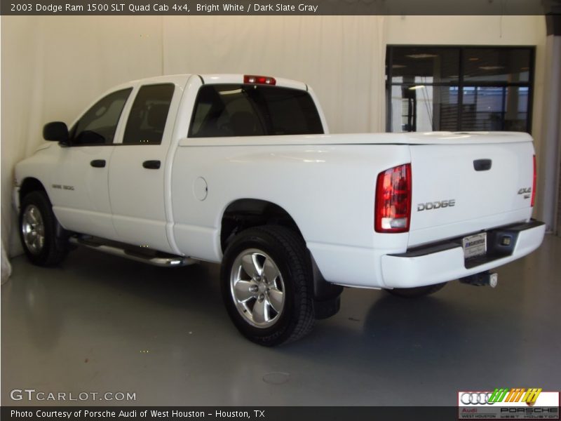 Bright White / Dark Slate Gray 2003 Dodge Ram 1500 SLT Quad Cab 4x4