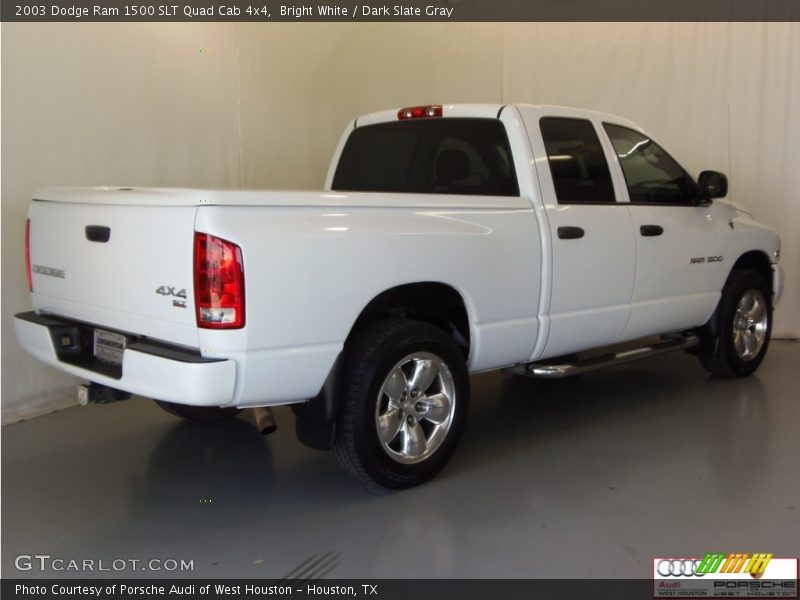 Bright White / Dark Slate Gray 2003 Dodge Ram 1500 SLT Quad Cab 4x4