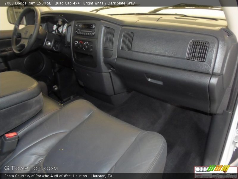 Bright White / Dark Slate Gray 2003 Dodge Ram 1500 SLT Quad Cab 4x4